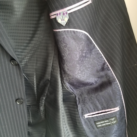 CUSTOM MENS SIZE XL SUIT SET - BLAZER & PA… - Picture 3 of 10